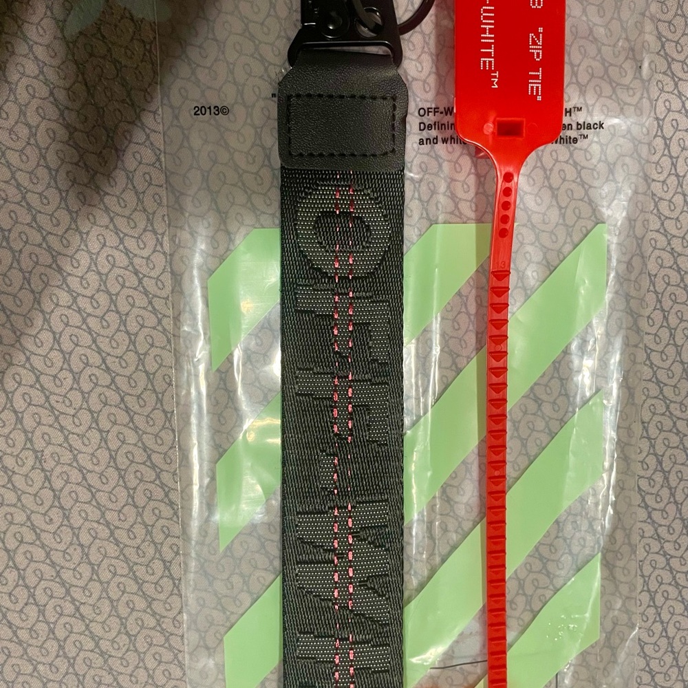 Black Off White Keychain